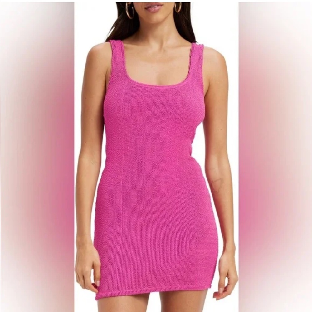 Good American Scult Dress in Fushia